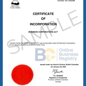 articles of incorporation bc